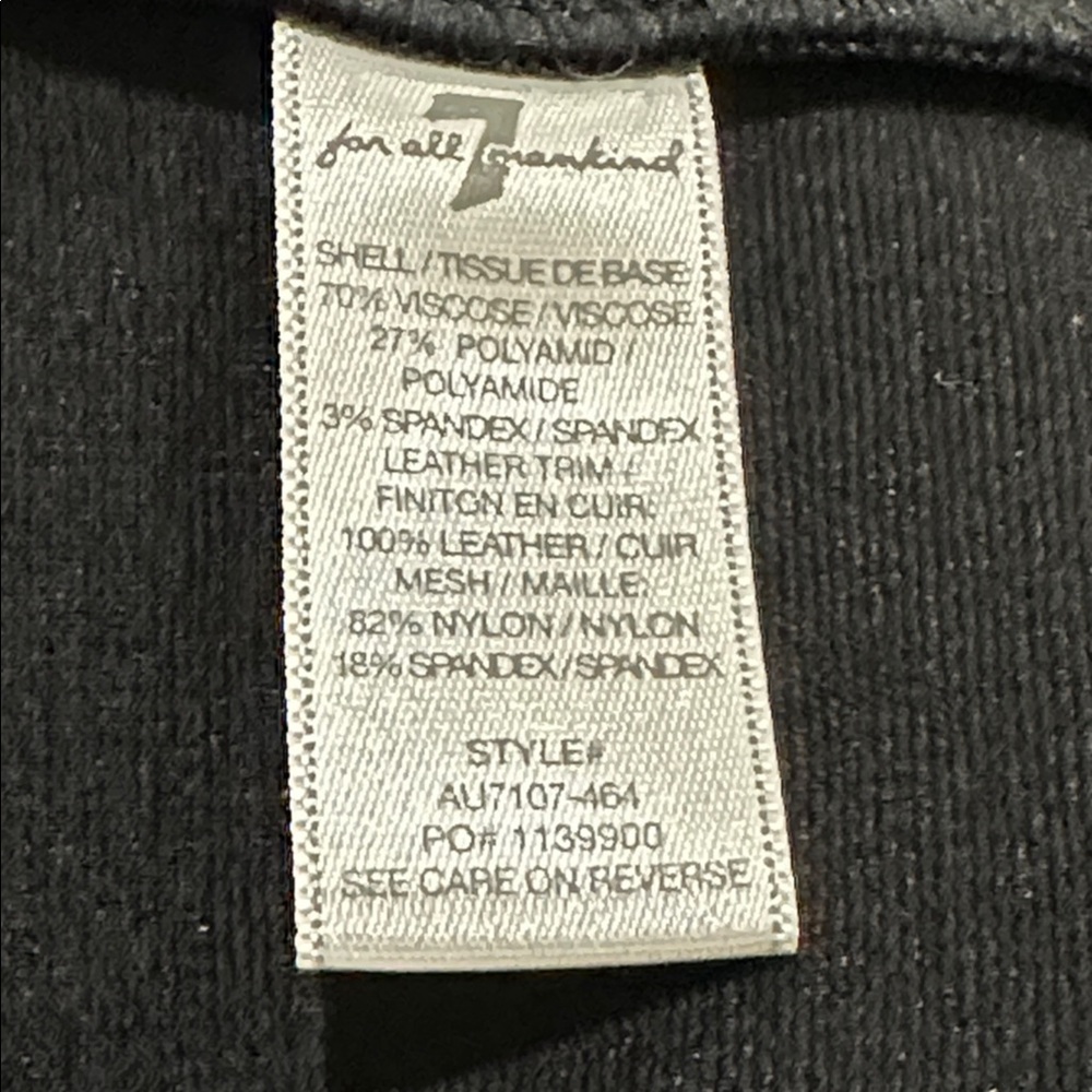 🔵 7 For All Mankind Black Dress mixed fabrics - Picture 12 of 14